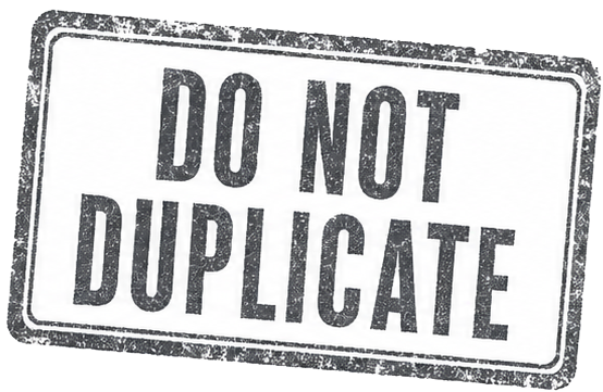 Do Not Duplicate
